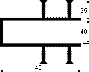 Гидрошпонка DP 140/40-4/35