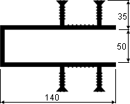 Гидрошпонка DP 140/50-4/35